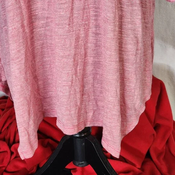 Terra and Sky Rose Dust Poly Rayon Cardi Lgth Fashion Tee Generous Fit Sz 0X 14W - Picture 6 of 16